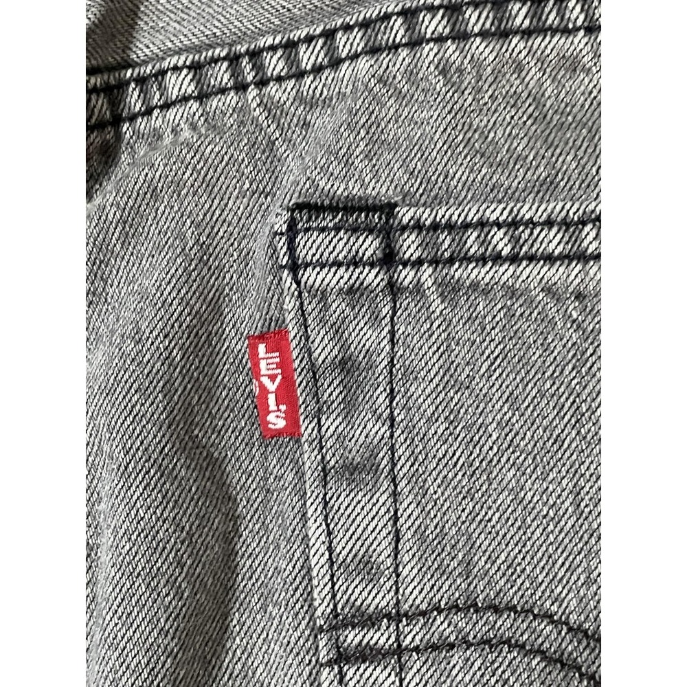 Levis 501 93 Jeans Mens 30x32 Gray Levi's Premium Button Fly Denim Straight Leg - Picture 7 of 12